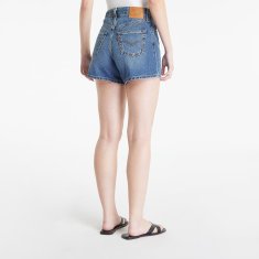 Levis Šortky 80S Mom Short You Sure Can Med Indigo - Worn In 28 Modrá