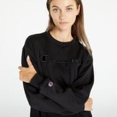 Champion Mikina Crewneck Sweatshirt Black XS XS Černá