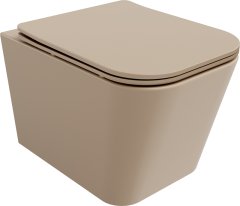 Mexen Mexen Teo rimless WC + SLIM soft-close sedátko, duroplast, cappuccino matt 30854064 - MEXEN