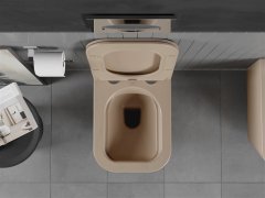 Mexen Mexen Teo rimless WC + SLIM soft-close sedátko, duroplast, cappuccino matt 30854064 - MEXEN