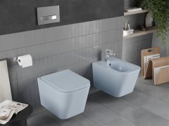 Mexen Mexen Teo rimless WC + SLIM soft-close sedátko, Duroplast, šedomodrá matná 30854069 - MEXEN