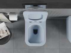 Mexen Mexen Teo rimless WC + SLIM soft-close sedátko, Duroplast, šedomodrá matná 30854069 - MEXEN