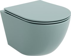 Mexen Mexen Lena rimless WC se soft-close sedátkem slim, Duroplast, světle zelená matná 30224048 - MEXEN