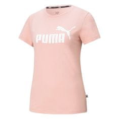 Puma Tričko na trenínk růžové S Ess Logo Tee