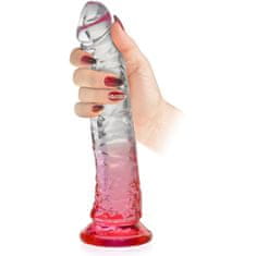 XSARA Gelové dildo elastický penis s přísavkou 20 cm - 77363519