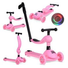 BB-Shop Tiny Bike 2in1Balance tříkolová koloběžka se svítícími kolečky SP0783