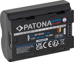 PATONA baterie pro foto Fuji NP-W235 2400mAh Li-Ion Platinum USB-C nabíjení