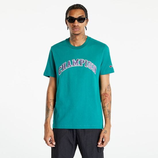 Champion Tričko Crewneck T-Shirt Bottle Green S