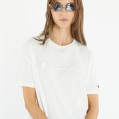 Champion Tričko Crewneck T-Shirt White M Bílá