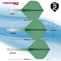 Mission Letky Force 90 - Gradient - Standard No2 - Short - Green F4477