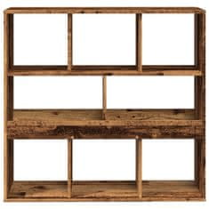 Vidaxl Dělicí stěna old wood 100 x 33 x 94,5 cm kompozitní dřevo