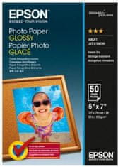 Epson Photo Paper Glossy, 13x18 cm, 50 listů, 200g/m2, lesklý