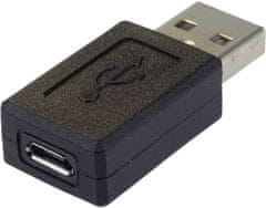 PremiumCord USB redukce micro USB B/Female - USB A/Male