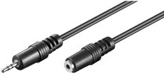 PremiumCord kabel prodlužovací Jack 2.5mm- Jack 2.5mm M/F 2m