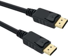 PremiumCord DisplayPort 1.4 propojovací kabel M/M, zlacené konektory, 1m