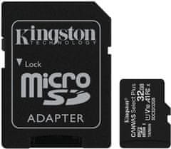 Kingston Kingston Micro SDHC Canvas Select Plus 32GB 100MB/s UHS-I + adaptér