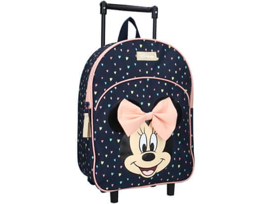 Vadobag Dětský modrý kufřík Minnie Mouse Like You Lots