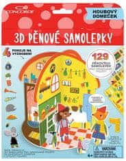 Concorde Pěnové samolepky 3D - Houbový domeček