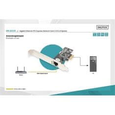 Digitus Gigabit Ethernet PCI Express Síťová karta 2.5G (4-Speed) vč LP záslepky