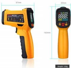 HADEX Teploměr bezkontaktní PEAKMETER PM6530C -50~800°C /Infrateploměr/