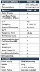 HADEX Teploměr bezkontaktní PEAKMETER PM6519B -30~550°C /Infrateploměr/