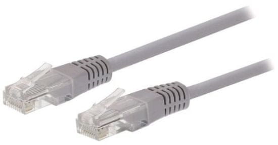 C-Tech patchcord Cat5e, UTP 2m, šedá