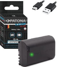 PATONA baterie pro foto Canon LP-E6NH 2250mAh Li-Ion Platinum USB-C nabíjení