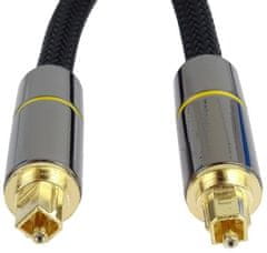 PremiumCord optický audio kabel Toslink, 1m