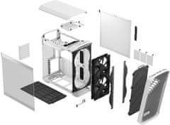 Fractal Design Torrent Compact White TG Clear - zánovní