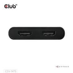 Club 3D Video rozbočovač USB-C/A na 2xHDMI 2.0, Dual Monitor, 4K60Hz (M/F) CSV-1475