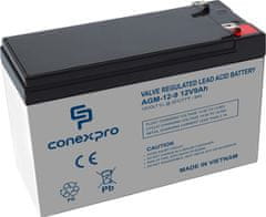 Conexpro Conexpro baterie AGM-12-9, 12V/9Ah, Lifetime - rozbaleno