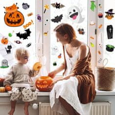 HOME & MARKER® Halloween Samolepky na okno, Samolepky na okna, Opakovaně použitelné Nálepky na okna pro Halloween | SPOOKCLINGS Pohádky