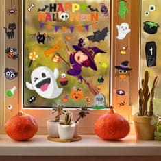 HOME & MARKER® Halloween Samolepky na okno, Samolepky na okna, Opakovaně použitelné Nálepky na okna pro Halloween | SPOOKCLINGS Pohádky