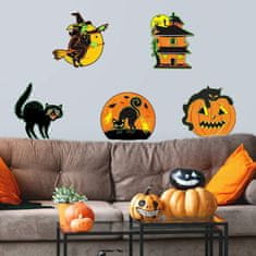 HOME & MARKER® Halloween Samolepky na okno, Samolepky na okna, Opakovaně použitelné Nálepky na okna pro Halloween | SPOOKCLINGS Pohádky