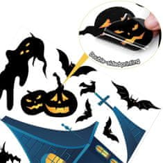 HOME & MARKER® Halloween Samolepky na okno, Samolepky na okna, Opakovaně použitelné Nálepky na okna pro Halloween | SPOOKCLINGS Čarodějnice