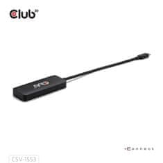 Club 3D hub MST USB-C na 3xDisplayPort, Single: 8K30Hz, Triple: 4K60Hz (CSV-1553)