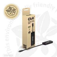 Club 3D hub MST USB-C na 3xDisplayPort, Single: 8K30Hz, Triple: 4K60Hz (CSV-1553)