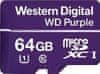 Western Digital WD Micro SDXC Purple Class 10 - 64GB, fialová