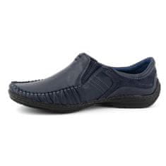 Pánské mokasíny slip-on kožené boty velikost 45