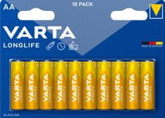 Varta baterie Longlife AA, 10ks (Double Blister)