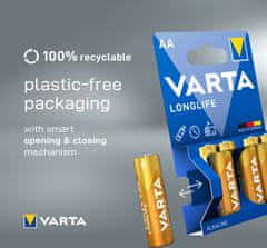 Varta baterie Longlife AA, 10ks (Double Blister)