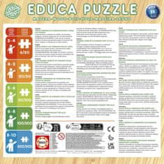 Educa Dřevěné puzzle Lví král 2x25 dílků