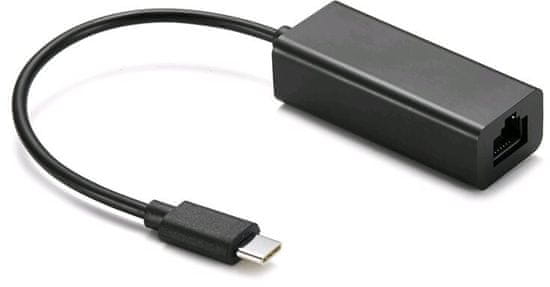 C-Tech adaptér USB-C - RJ45, M/F, 15cm