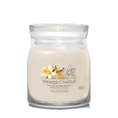 Yankee Candle Vonná svíčka Signature ve skle střední Vanilla Creme Brulee 368g