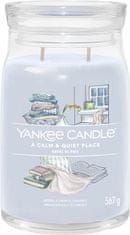 Yankee Candle Vonná svíčka Signature ve skle velká Calm & Quiet place 567g