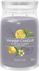 Yankee Candle Vonná svíčka Signature ve skle velká Black Tea & Lemon 567g