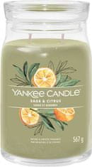 Yankee Candle Vonná svíčka Signature ve skle velká Sage & Citrus 567g