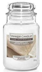 Yankee Candle Vonná svíčka Classic ve skle velká White Linen & Lace 538 g