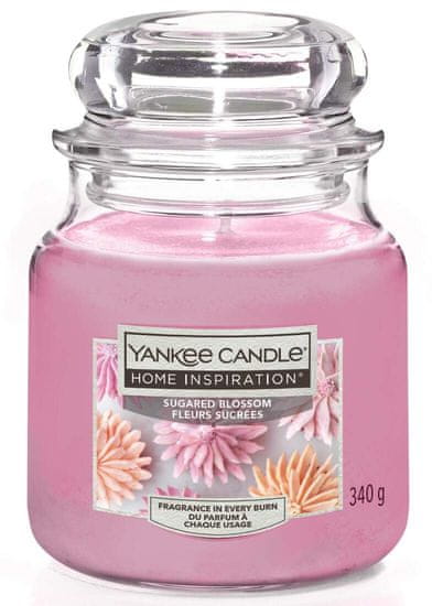 Yankee Candle Vonná svíčka Classic ve skle střední Sugared Blossom 411 g