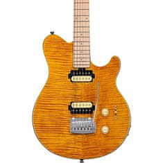 Sterling by MusicMan Sterling By MusicMan SUB Axis Trans Gold - Flame Maple Top - elektrická kytara - 1ks